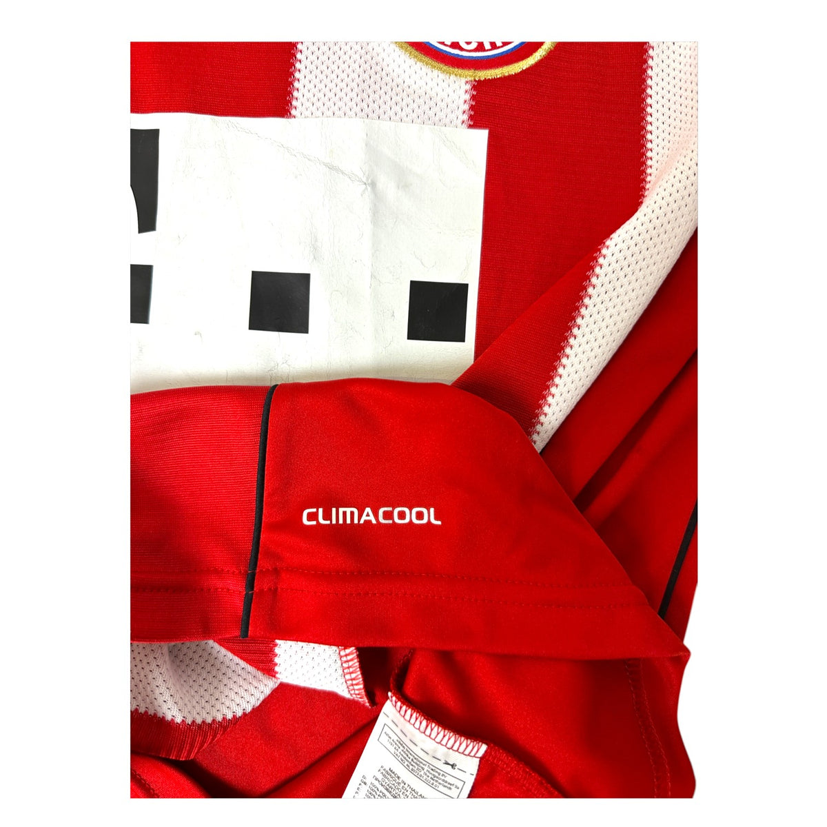 Etichetta tecnologia ClimaCool maglia Bayern Monaco Home 2010-11 Adidas