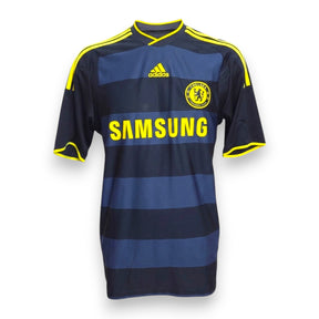 Maglia Chelsea Away 2009-10 Drogba numero 11 – Adidas – sponsor Samsung righe navy – taglia M condizioni Excellent