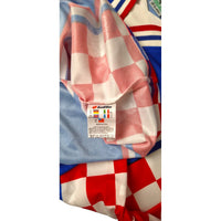 Etichetta interna maglia Croazia 1998 Lotto – Made in Italy taglia XL motivo a scacchi