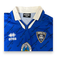 Dettaglio collo maglia Empoli 1999-2000 Errea XXL – stemma Empoli F.C. 1920