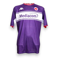 Maglia Fiorentina Home 2021/22 di Dušan Vlahović N.9, Store originale Kappa con nameset ufficiale, sponsor Mediacom, Serie A. Taglia XXL. MTM Memorabilia.