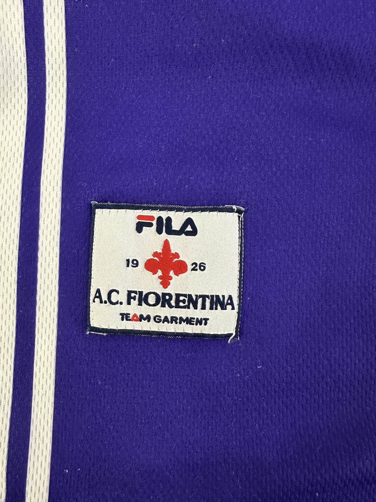 Etichetta interna Fila A.C. Fiorentina Team Garment maglia Home 1999-00
