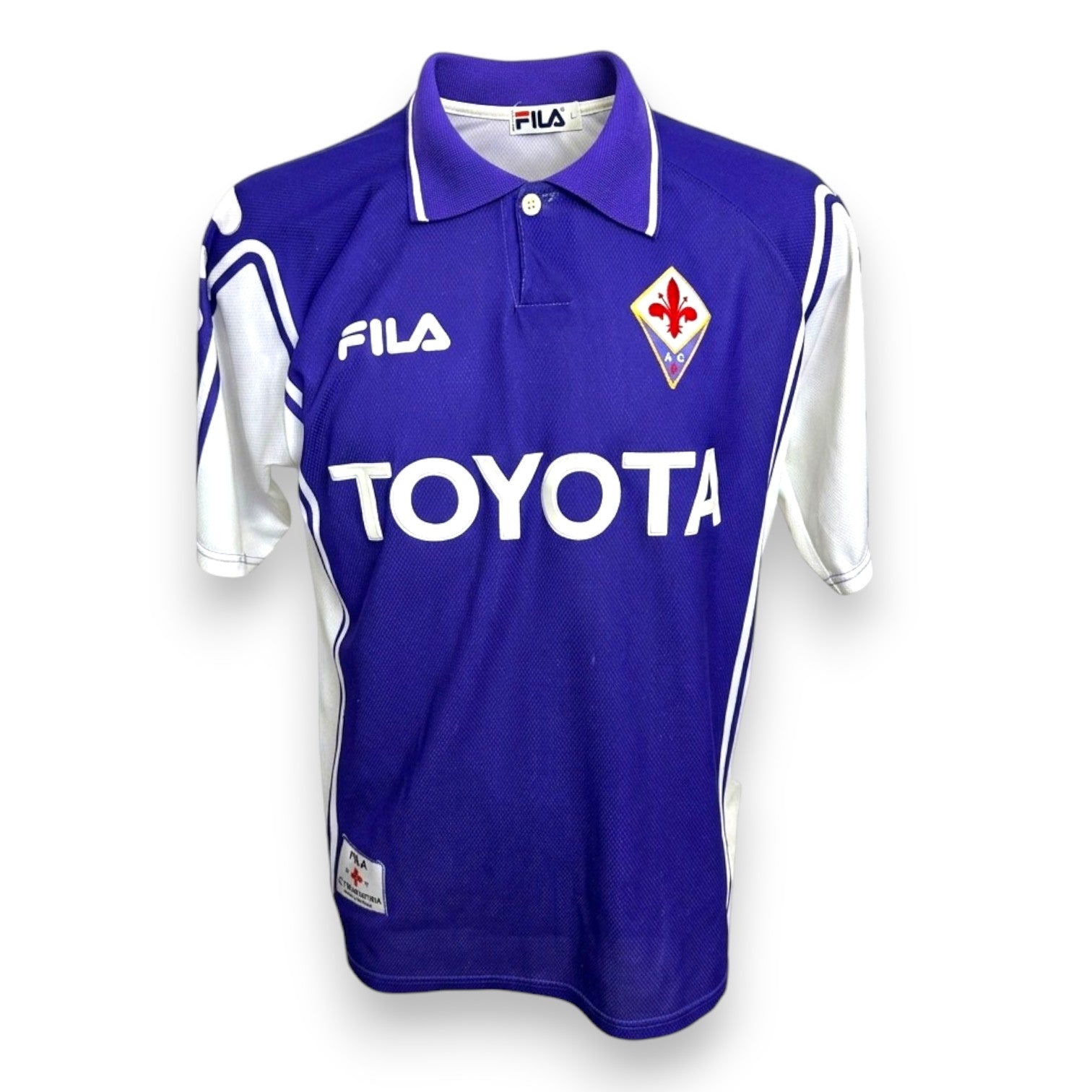 Maglia Fiorentina Home 1999-00 Gabriel Batistuta – Fila Toyota – Nameset Replica