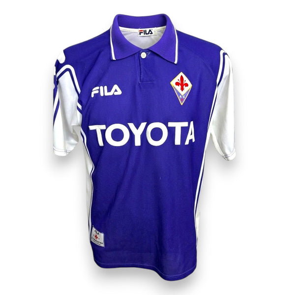 Maglia Fiorentina Home 1999/00 – Gabriel Batistuta – N.9 – Vintage – Fila – Toyota – Serie A – Nameset Replica