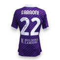 Retro maglia Fiorentina 2023-24 numero 22 Faraoni autografata con dedica A Sandrino – Kappa Serie A