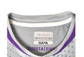 Colletto della maglia portiere Fiorentina 2020/21 con etichetta Kappa Large, dicitura Gara e QuestaèFirenze