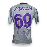 Retro maglia portiere Fiorentina 2020/21 con nameset originale Drągowski 69 e sponsor Prima
