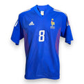 Maglia Francia Home 2002 Adidas originale Vintage con numero 8 di Marcel Desailly – fronte