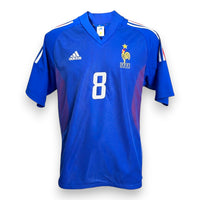 Maglia Francia Home 2002 Adidas originale Vintage con numero 8 di Marcel Desailly – fronte