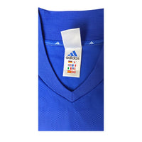 Etichetta interna maglia Francia 2002 Adidas – logo bandiere multilingua