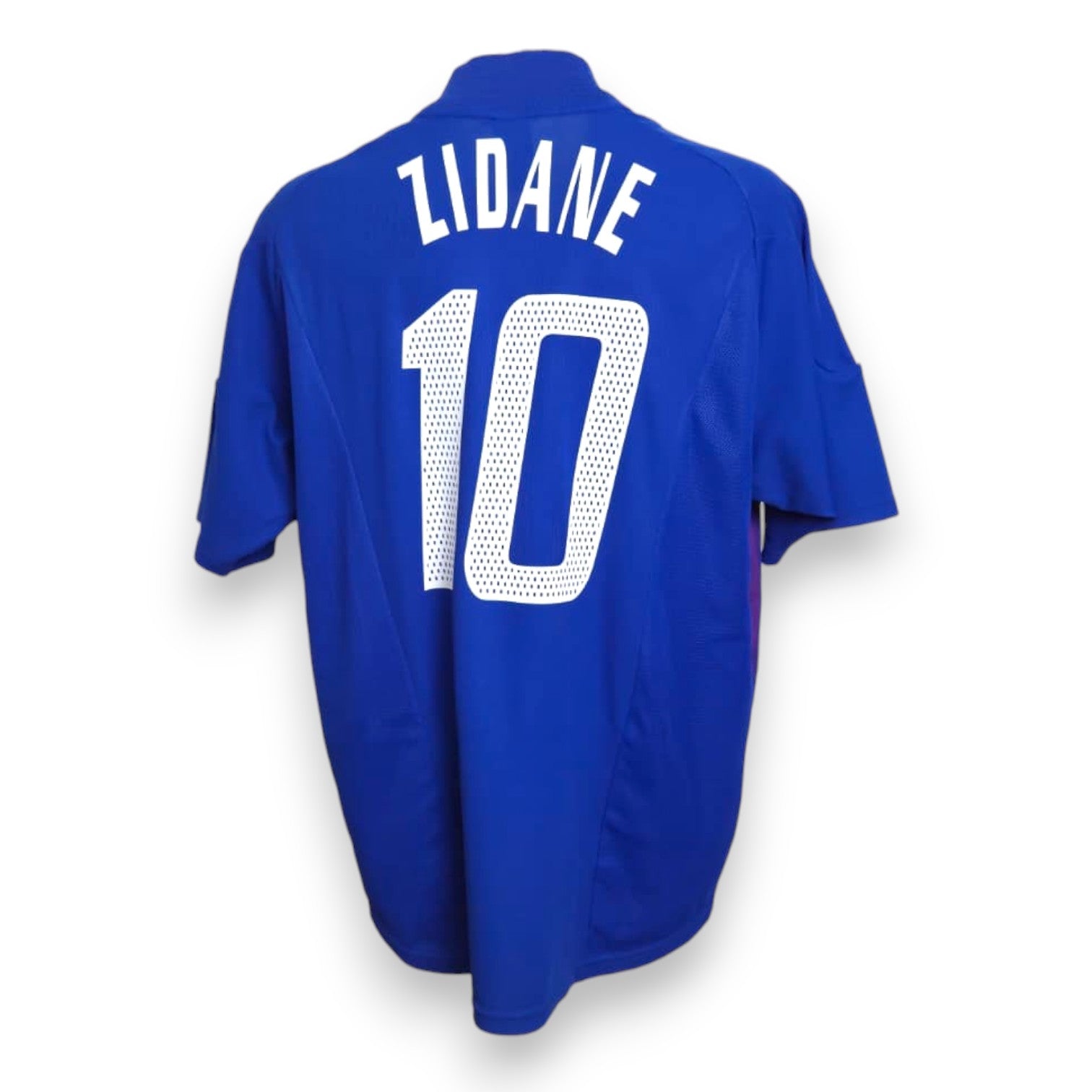 Retro maglia Francia 2002 numero 10 Zidane Vintage Adidas – nome e numero replica stile commerciale