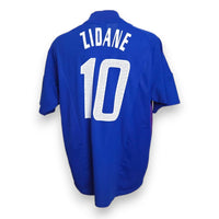 Retro maglia Francia 2002 numero 10 Zidane Vintage Adidas – nome e numero replica stile commerciale
