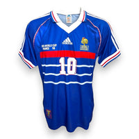 Maglia Francia Home 1998 replica Zinedine Zidane – autografata – Coppa del Mondo