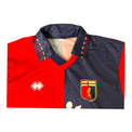 Colletto a polo e stemma Grifone maglia Genoa Home 1991/92 Erreà vintage