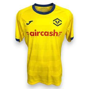 Maglia Hellas Verona Away 2025/26 Joma gialla con sponsor Aircash – fronte