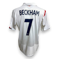 Retro maglia Inghilterra Home 2005/07 Umbro con nameset originale Beckham numero 7