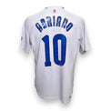 Retro maglia Inter Away 2006-07 numero 10 Adriano – nameset blu usurato dal tempo con macchie – croce di San Giorgio sul colletto