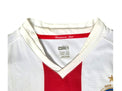Colletto a V della maglia Inter 2007/08 con scritta Centenario Inter ed etichetta Nike Fit Dry taglia L