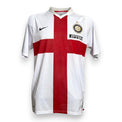 Maglia Inter Away 2007/08 del Centenario Nike bianca con croce rossa e sponsor Pirelli – fronte