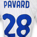 Autografo originale Benjamin Pavard pennarello nero sul numero 28 maglia Inter Away 2023/24 – certificato COA incluso