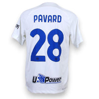 Retro maglia Inter Away 2023/24 numero 28 Pavard autografato – sponsor U-Power Nike Dri-FIT ADV bianca