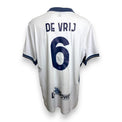 Retro maglia Inter Away 2024-25 numero 6 DE VRIJ con autografo originale a pennarello argento – COA incluso