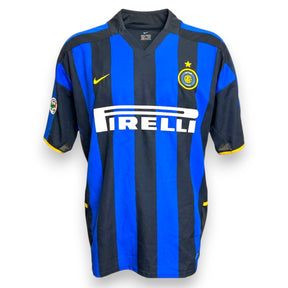 Maglia Inter Home 2002/03 Nike originale Vintage con sponsor Pirelli dalla lieve tonalità rosata – fronte