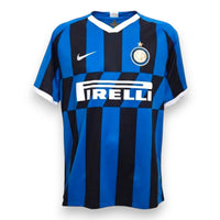 Maglia Inter Home 2019-20 Nike strisce diagonali – sponsor Pirelli bianco – stemma nerazzurro oro – condizioni Excellent