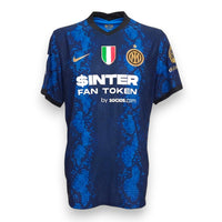 Maglia Inter Home 2021-22 Nike motivo snakeskin – sponsor Socios Inter Fan Token – scudetto tricolore – condizioni Excellent