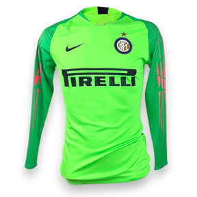 Maglia Inter Portiere GK 2018-19 Handanovic autografata – Nike verde fluo manica lunga – sponsor Pirelli – condizioni Excellent