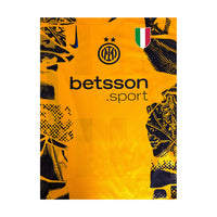 Dettaglio sponsor Betsson sport e scudetto tricolore maglia Inter Third 2024-25 campioni Italia