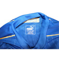 Etichetta interna Puma Tradizione Forza Azzurri Made in Turkey taglia L maglia Italia Euro 2016 manica lunga