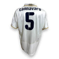 Retro maglia Italia Away 2008 Puma con nameset originale Cannavaro numero 5 e scritta italia dorata