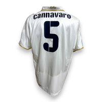 Retro maglia Italia Away 2008 Puma con nameset originale Cannavaro numero 5 e scritta italia dorata