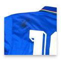 Dettaglio difetto retro spalla maglia Italia Home 1988/90 Diadora – macchie scure sopra il numero 19