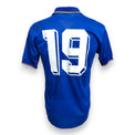 Retro maglia Italia Home 1988/90 Diadora con numero 19 originale in stile 3D