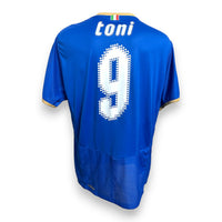 Retro maglia Italia Home 2008 Puma con nameset originale Toni numero 9