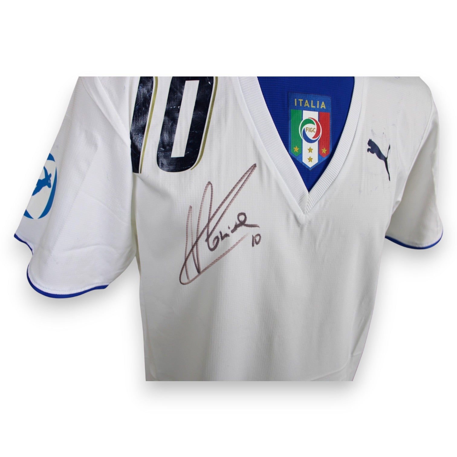 Autografo originale Alessandro Rosina pennarello nero sul fronte maglia Italia U21 2007 – certificato COA incluso Associazione Autografia