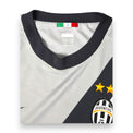 Dettaglio collo e scudetto Juventus maglia Away 2009-10 Nike – Made in Sri Lanka taglia M due stelle