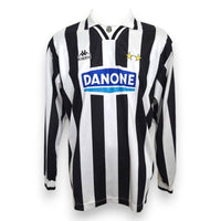 Maglia Juventus Home 1994-95 numero 10 Kappa – strisce bianconere sponsor Danone maniche lunghe – Vintage Serie A condizioni Excellent