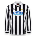 Maglia Juventus Home 1994-95 numero 10 Kappa – strisce bianconere sponsor Danone maniche lunghe – Vintage Serie A condizioni Excellent