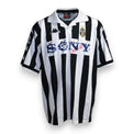 Maglia Juventus Home 1999/2000 Mirković Player Issued autografata fronte – Kappa strisce bianconere sponsor Sony due stelle scudetto colletto bianco