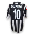Retro maglia Juventus Home 2001-02 Del Piero numero 10 – nameset replica con piccolo segno bianco – maglia Vintage Lotto Serie A