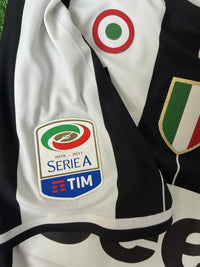 Patch ufficiale Serie A TIM 2016-2017 e coccarda Coppa Italia maglia Juventus Marchisio Player Issued