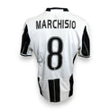 Retro maglia Juventus Home 2016-17 numero 8 Marchisio con autografo originale a pennarello nero – COA incluso