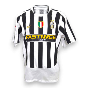 Maglia Juventus Home 2003-04 numero 11 Nike – strisce bianconere sponsor Fastweb scudetto oro – Vintage Serie A
