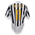 Retro maglia Juventus Home 2003-04 Nedved numero 11 oro – evidente usura della stampa – maglia Vintage Nike Serie A