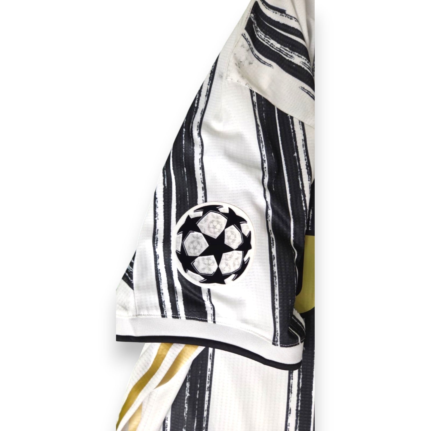 Patch Champions League starball su manica maglia Juventus 2020-21 Player Issued Ronaldo