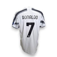 Retro maglia Juventus Home 2020-21 numero 7 Ronaldo Player Issued – stampa nera Adidas