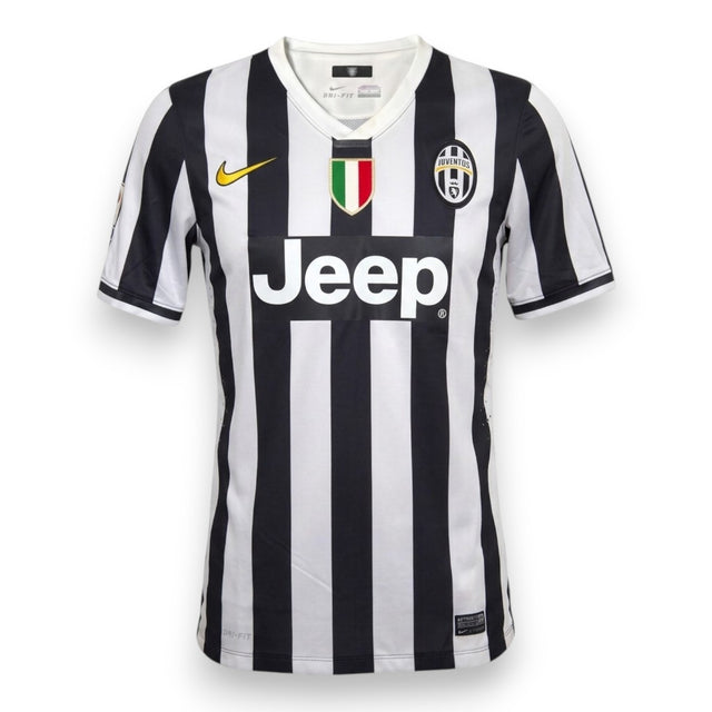 Maglia Juventus Home 2013-14 numero 10 Nike – strisce bianconere sottili Jeep scudetto collo a V – Store Serie A
